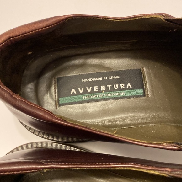 AVVENTURA- Men’s Leather loafers, Brown, Size: 13, Square Toe, Made in Spain - Picture 9 of 14